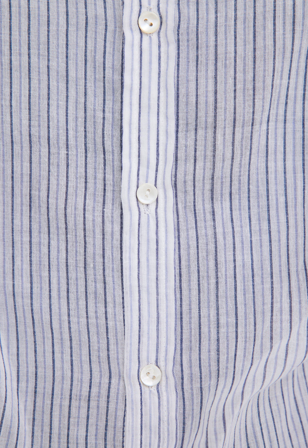 Jac+Jack Beckett Cotton Shirt - Navy/Pale Blue Stripe
